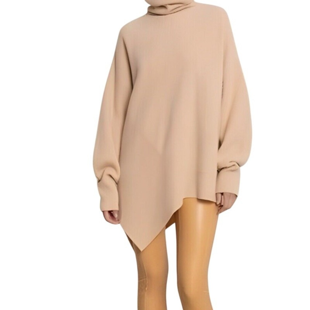 A.L.C. JASPER RORY OVERSIZED RIBBED KNIT WOOL/ CASHMERE SWEATER SMALL
